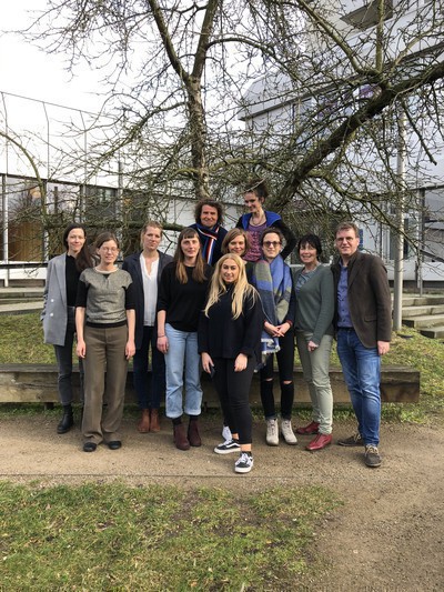 Photo by DHC Berlin: Torsten and Anna-Sophie together with the workshop trainers and participants.