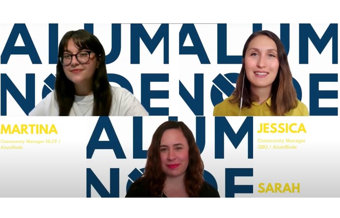 AlumNode team welcomes future alumni at the digital HLF