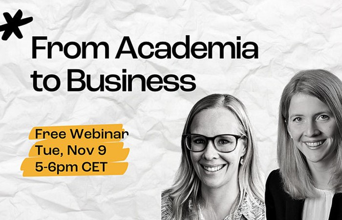 Free webinar and survey: From Acadamica to Business