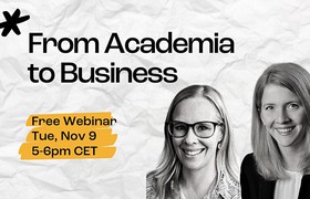 Free webinar and survey: From Acadamica to Business